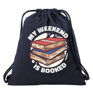 Weekend Is Booked Drawstring Bag