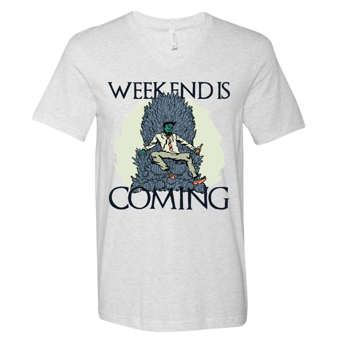 Weekend Is Coming V-Neck T-Shirt