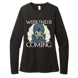 Weekend Is Coming Womens CVC Long Sleeve Shirt