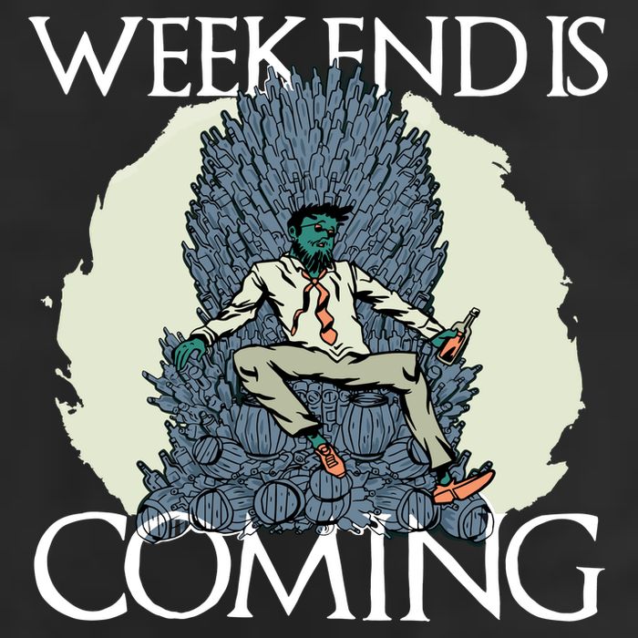 Weekend Is Coming Golf Towel