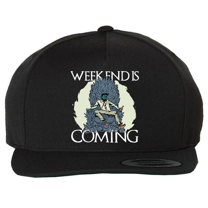 Weekend Is Coming Wool Snapback Cap
