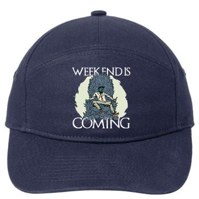 Weekend Is Coming 7-Panel Snapback Hat