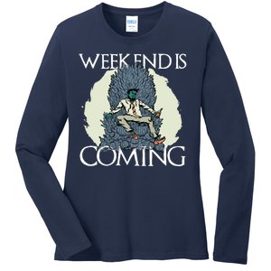 Weekend Is Coming Ladies Long Sleeve Shirt