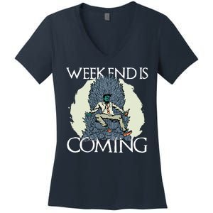 Weekend Is Coming Women's V-Neck T-Shirt