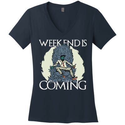 Weekend Is Coming Women's V-Neck T-Shirt