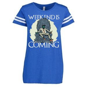 Weekend Is Coming Enza Ladies Jersey Football T-Shirt