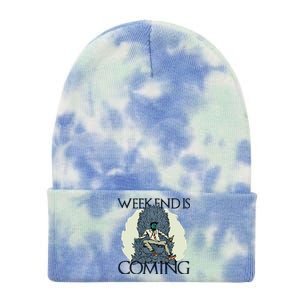 Weekend Is Coming Tie Dye 12in Knit Beanie