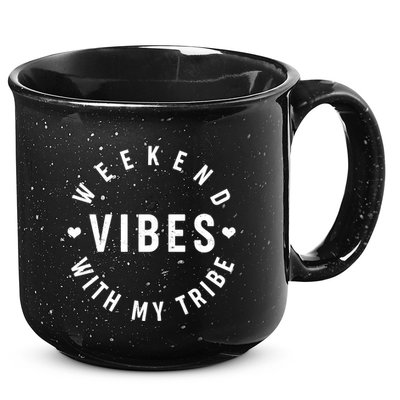 Weekend Vibes With My Tribe 15oz Campfire Ceramic Mug