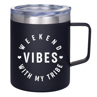 Weekend Vibes With My Tribe 12oz Stainless Steel Coffee Mug