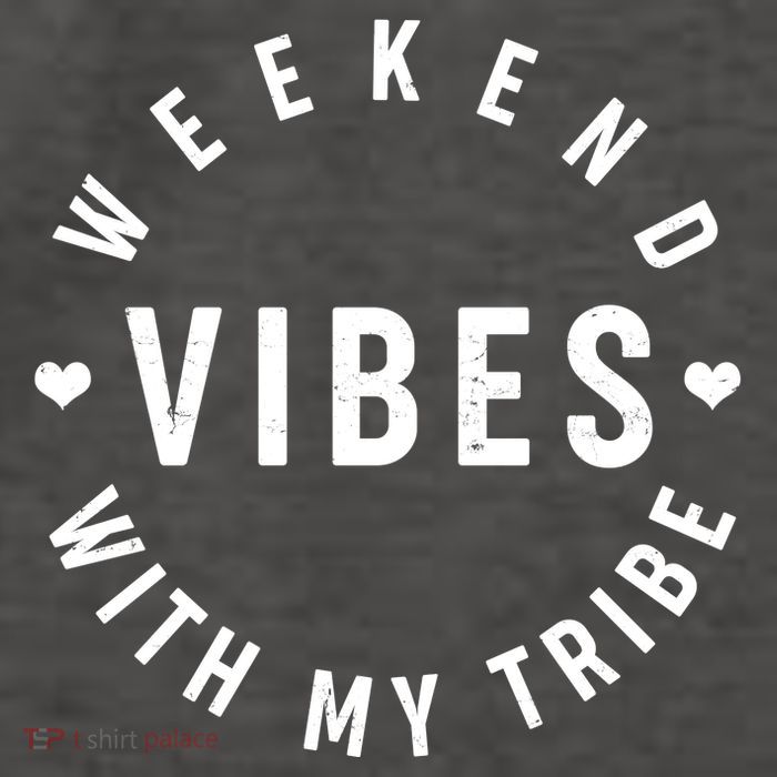 Weekend Vibes With My Tribe Vector Backpack