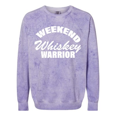 Weekend Whiskey Warrior Colorblast Crewneck Sweatshirt