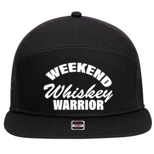 Weekend Whiskey Warrior 7 Panel Mesh Trucker Snapback Hat