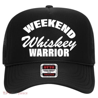 Weekend Whiskey Warrior High Crown Mesh Back Trucker Hat