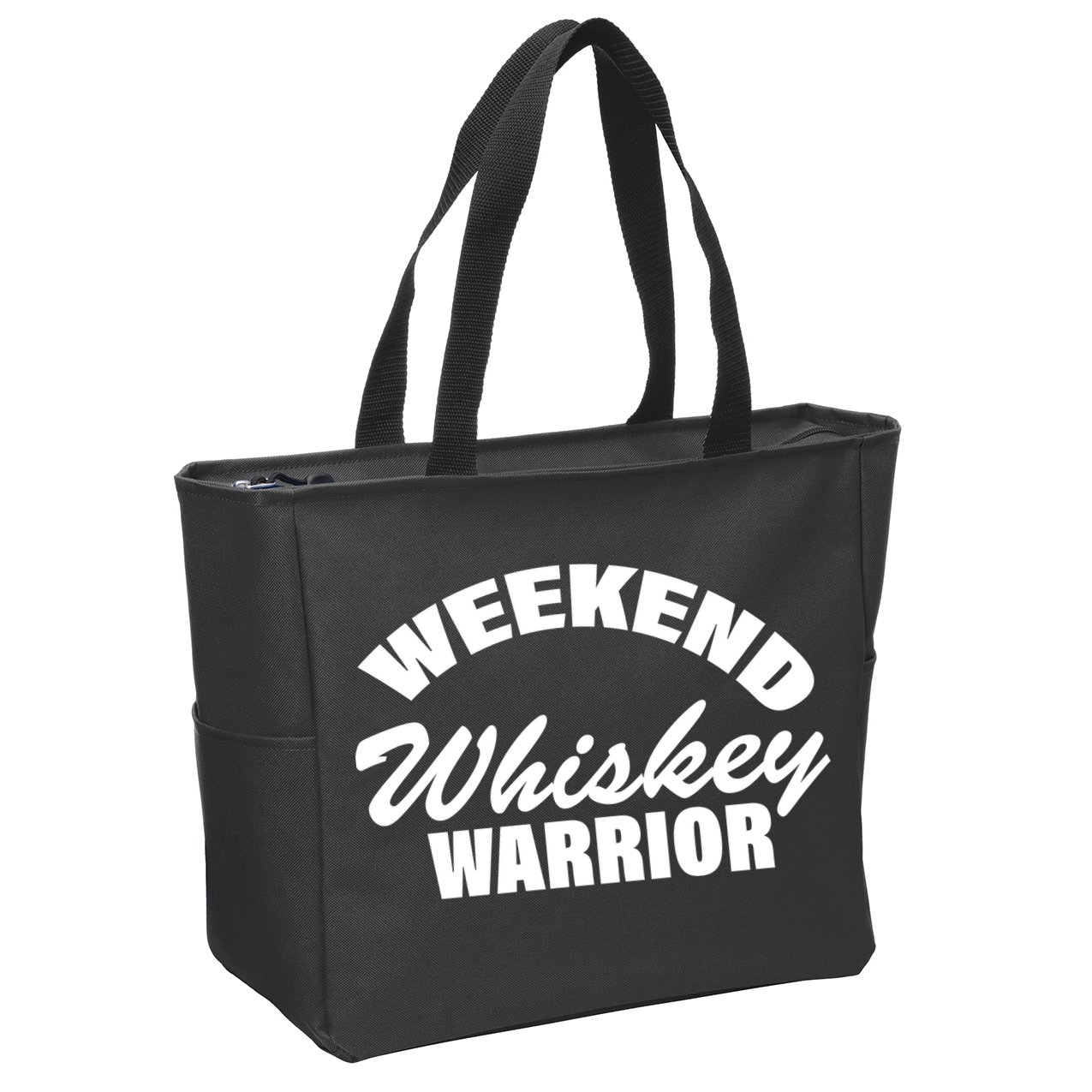Weekend Whiskey Warrior Zip Tote Bag