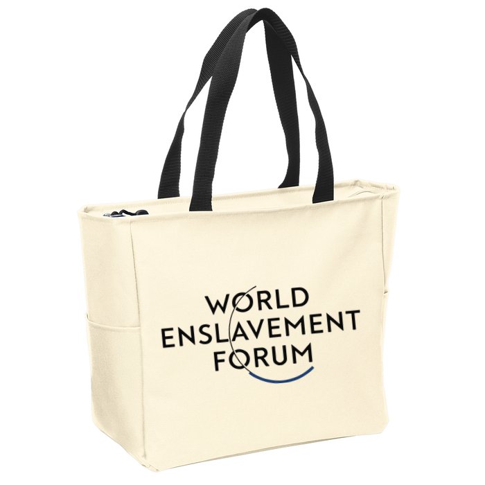 World Enslavement Forum Zip Tote Bag