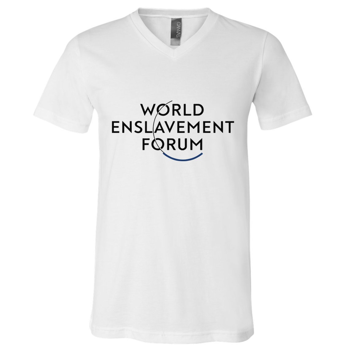 World Enslavement Forum V-Neck T-Shirt