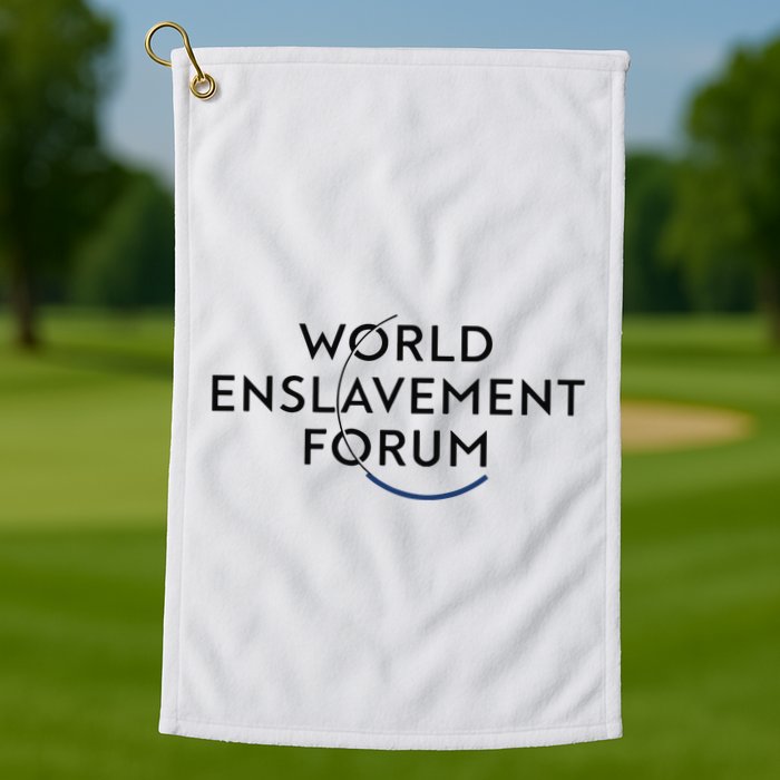 World Enslavement Forum Golf Towel