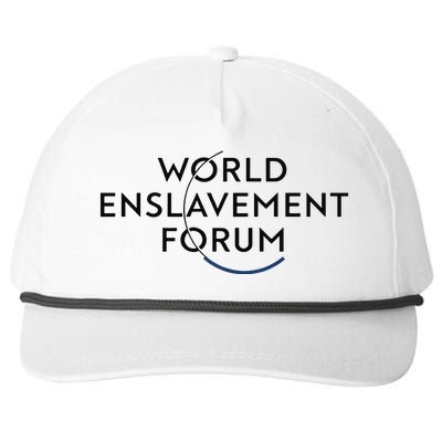 World Enslavement Forum Snapback Five-Panel Rope Hat