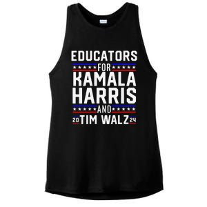 Women Educators For Kamala Harris Tim Walz 2024 For President Vp Gift Ladies PosiCharge Tri-Blend Wicking Tank