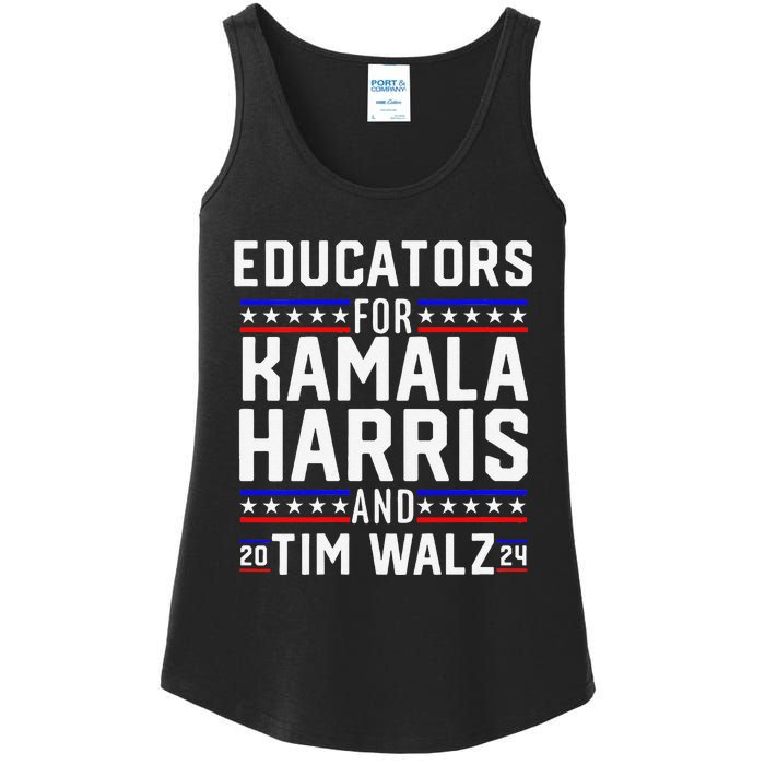 Women Educators For Kamala Harris Tim Walz 2024 For President Vp Gift Ladies Essential Tank