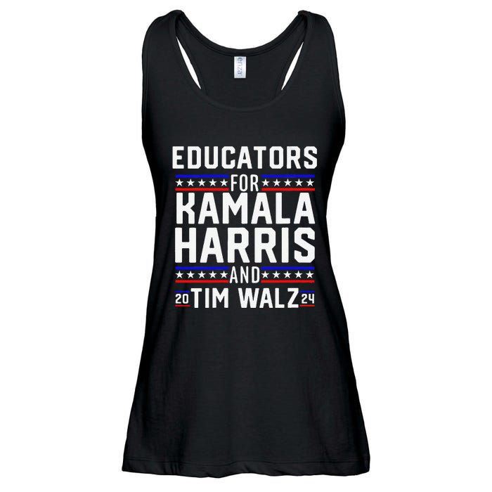 Women Educators For Kamala Harris Tim Walz 2024 For President Vp Gift Ladies Essential Flowy Tank