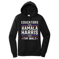 Women Educators For Kamala Harris Tim Walz 2024 For President Vp Gift Women's Pullover Hoodie