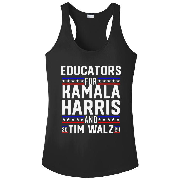 Women Educators For Kamala Harris Tim Walz 2024 For President Vp Gift Ladies PosiCharge Competitor Racerback Tank