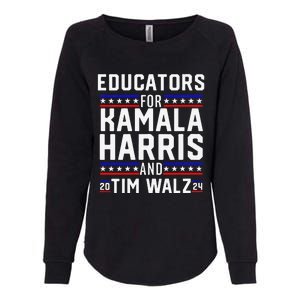 Women Educators For Kamala Harris Tim Walz 2024 For President Vp Gift Womens California Wash Sweatshirt