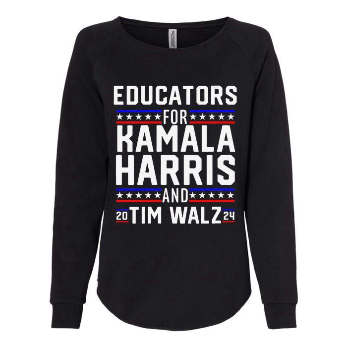 Women Educators For Kamala Harris Tim Walz 2024 For President Vp Gift Womens California Wash Sweatshirt