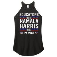 Women Educators For Kamala Harris Tim Walz 2024 For President Vp Gift Women's Perfect Tri Rocker Tank