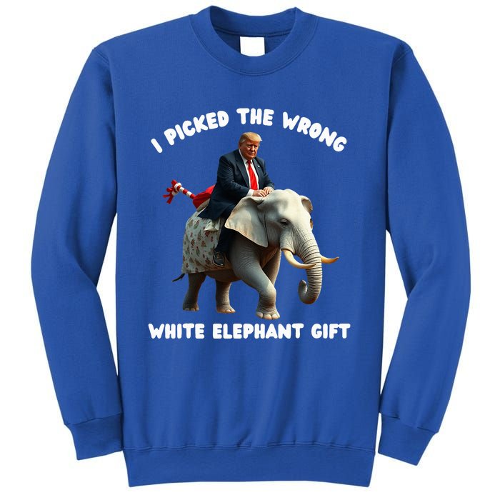 White Elephant Gag Wrapped Elephant Dumb Sweatshirt