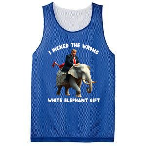 White Elephant Gag Wrapped Elephant Dumb Mesh Reversible Basketball Jersey Tank