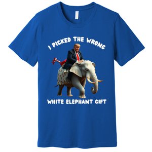 White Elephant Gag Wrapped Elephant Dumb Premium T-Shirt