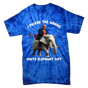 White Elephant Gag Wrapped Elephant Dumb Tie-Dye T-Shirt