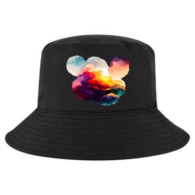 Watercolor Earth Globe Mickey Mouse Cool Comfort Performance Bucket Hat