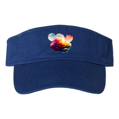 Watercolor Earth Globe Mickey Mouse Valucap Bio-Washed Visor