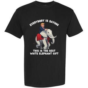 White Elephant Gag Wrapped Elephant Dumb Garment-Dyed Heavyweight T-Shirt