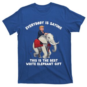 White Elephant Gag Wrapped Elephant Dumb T-Shirt