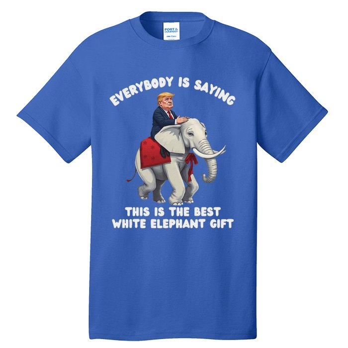 White Elephant Gag Wrapped Elephant Dumb Tall T-Shirt