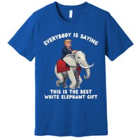 White Elephant Gag Wrapped Elephant Dumb Premium T-Shirt