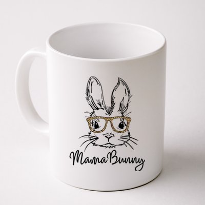 Wo Easter Gift Mama Bunny Funny Gift Mama Bunny Leopard Glasses Great Gift Coffee Mug