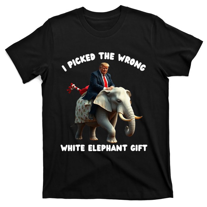 White Elephant Gag Wrapped Elephant Dumb T-Shirt