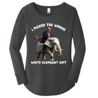 White Elephant Gag Wrapped Elephant Dumb Women's Perfect Tri Tunic Long Sleeve Shirt