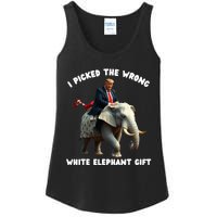 White Elephant Gag Wrapped Elephant Dumb Ladies Essential Tank