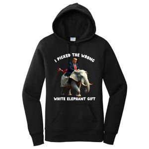 White Elephant Gag Wrapped Elephant Dumb Women's Pullover Hoodie