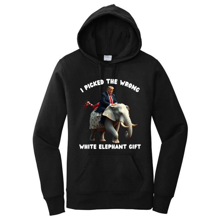 White Elephant Gag Wrapped Elephant Dumb Women's Pullover Hoodie