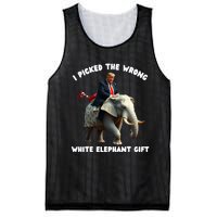 White Elephant Gag Wrapped Elephant Dumb Mesh Reversible Basketball Jersey Tank