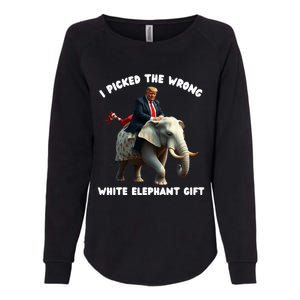 White Elephant Gag Wrapped Elephant Dumb Womens California Wash Sweatshirt