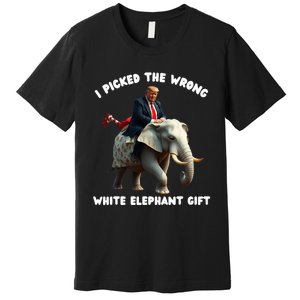 White Elephant Gag Wrapped Elephant Dumb Premium T-Shirt