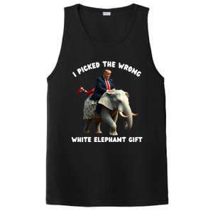 White Elephant Gag Wrapped Elephant Dumb PosiCharge Competitor Tank